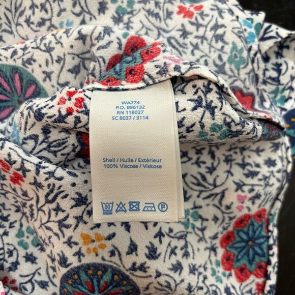 Boden Floral Print Women's Top women’s size 8 - Picture 6 of 6